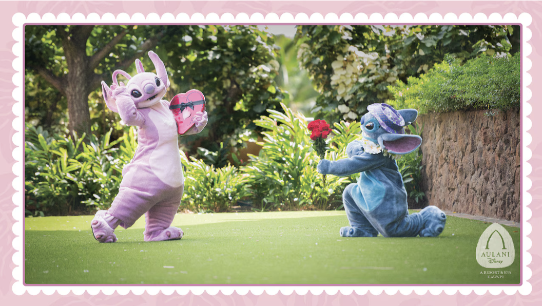 Angel and Stitch at Aulani