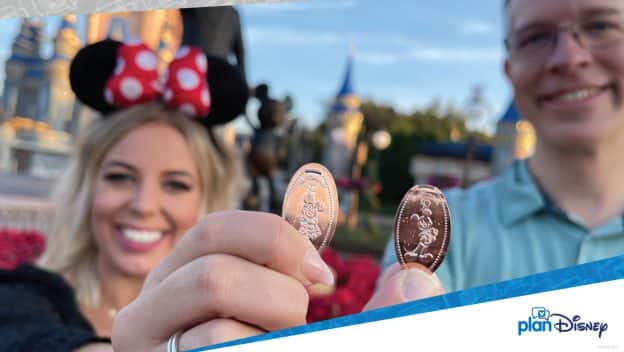 Walt Disney World 50th Anniversary Celebration Coin Pressed Pennies