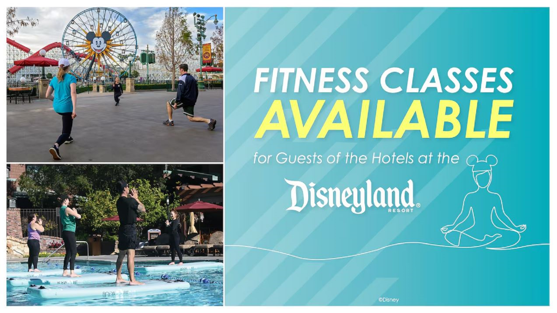 Disneyland Resort Hotel Guests Can Step into Fun New Fitness Classes at Disney's GCH
