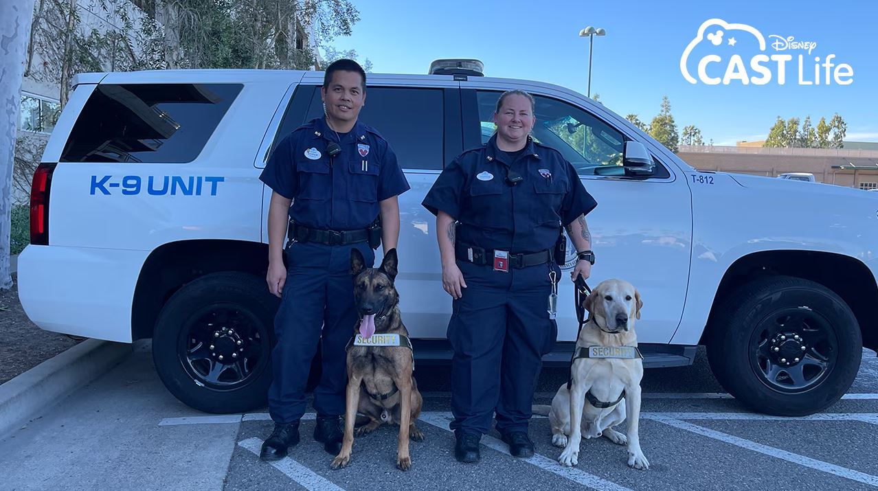 Round of a Paws for Disneyland Resorts Security K9 Unit
