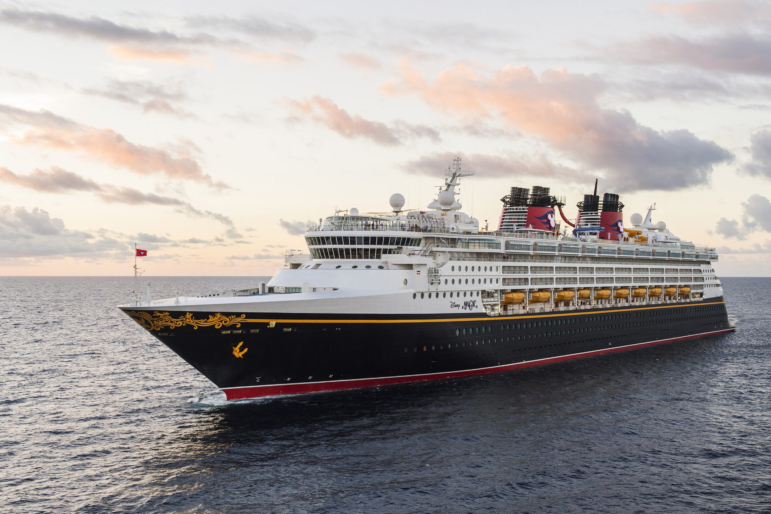 The Disney Magic Ship at Sea