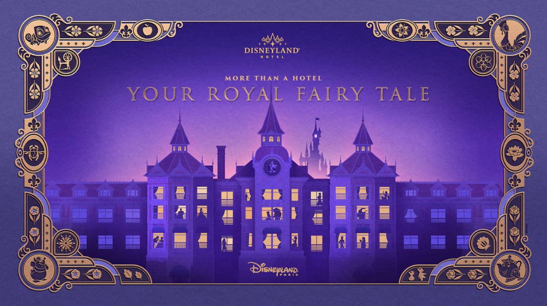 Graphic depicting the Disneyland Hotel in Paris