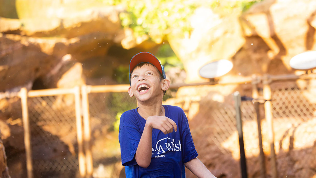 Child enjoying Moana's Journey of Water