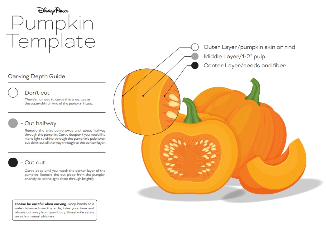 disney pumpkin carving guide surface cutting