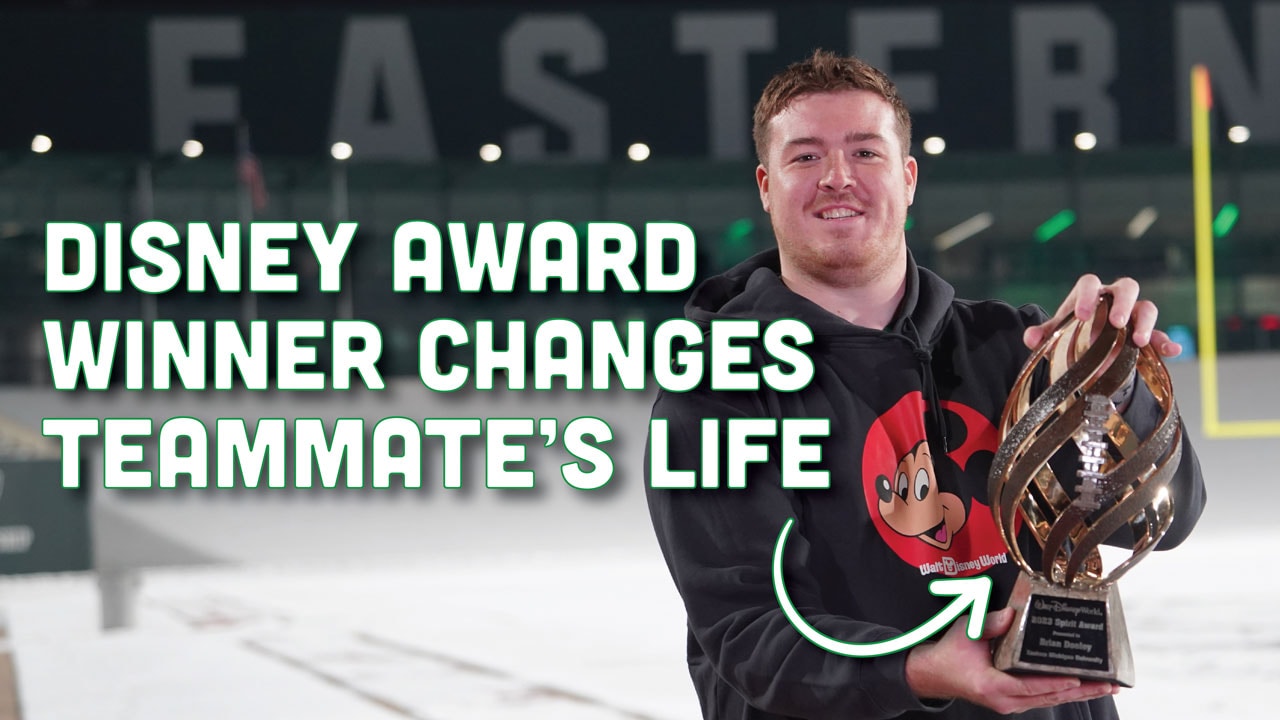 Disney Selects Eastern Michigan’s Brian Dooley as 2023 Spirit Award Winner blog header