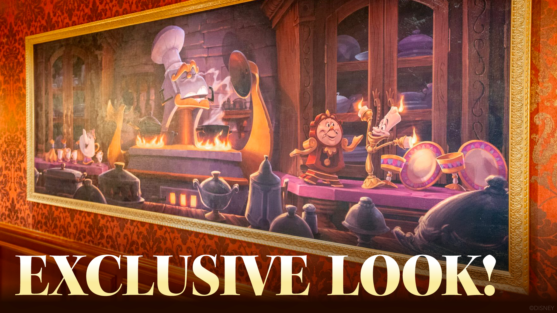Exclusive Look at New Artwork in Disneyland Pairs Royal Banquet