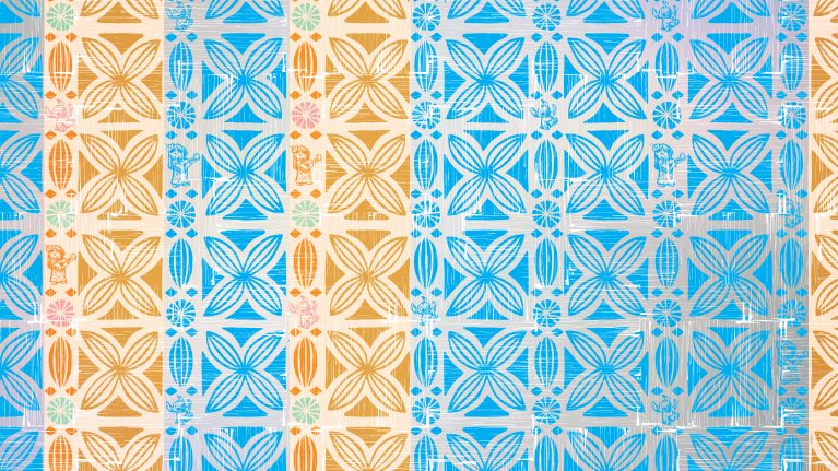 2024 626 Day Orange and Blue Stitch Wallpaper - Desktop