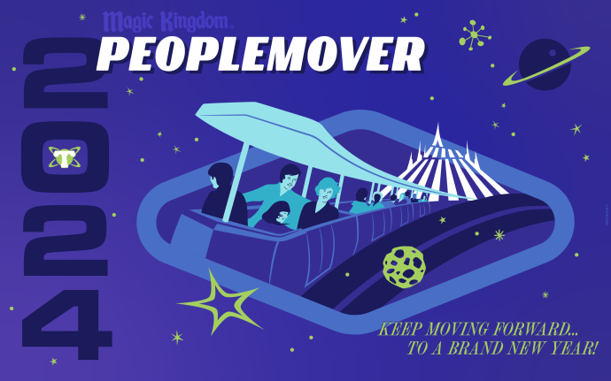 2024 Magic Kingdom PeopleMover Wallpaper