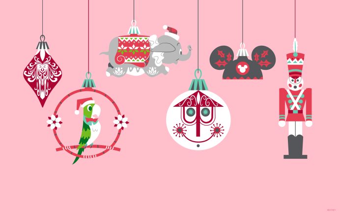2023 Disney Parks Attraction Ornaments Wallpaper