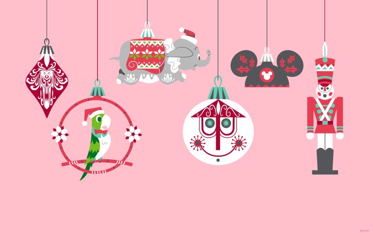 2023 Disney Parks Attraction Ornaments Wallpaper