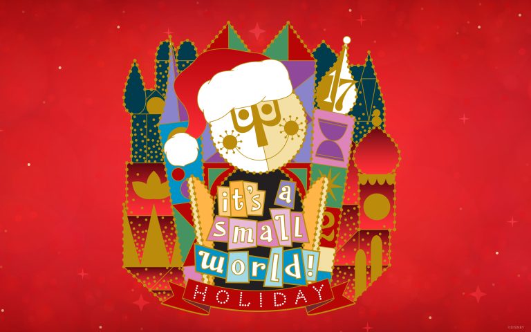 2023 ”it’s a small world” Holiday Wallpaper