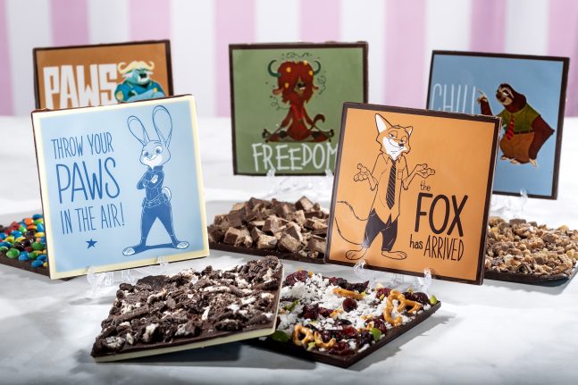 Disney Treasure Jumbeaux’s Sweets  Zootopia Chocolate Bark Post Card 