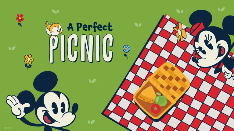 Disney Wallpaper Mickey & Minnie's Runaway Railway Inspired - Picnic scene - Desktop Background