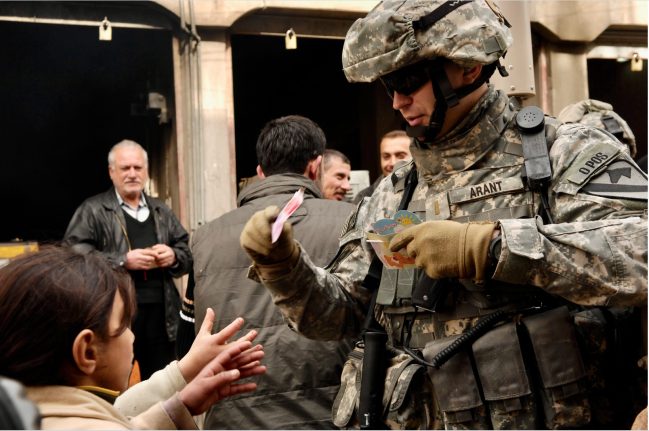 John during his deployment to Iraq with the First Cavalry Division in 2007. 