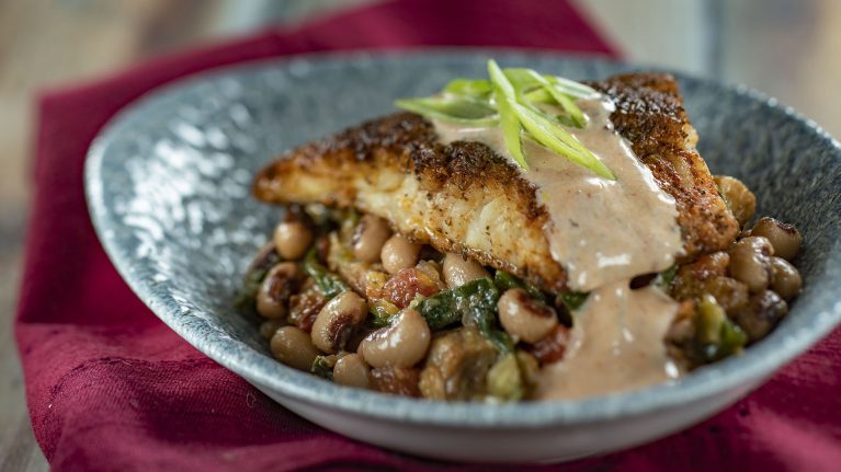 Blackened Catfish Hoppin’ John