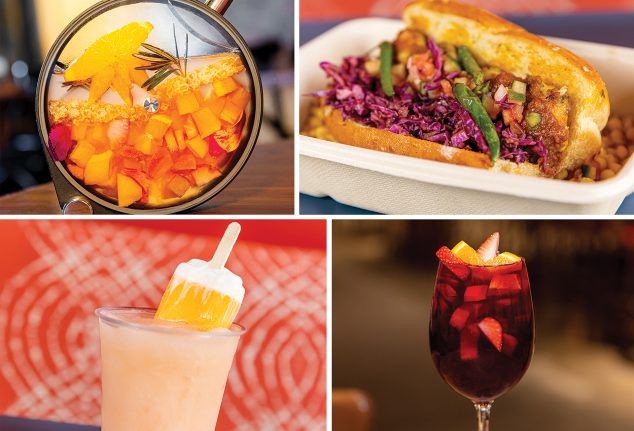 Sunny Disposition, Rock Shrimp Sloppy Joe, Sunny Days, Southeastern Sangria