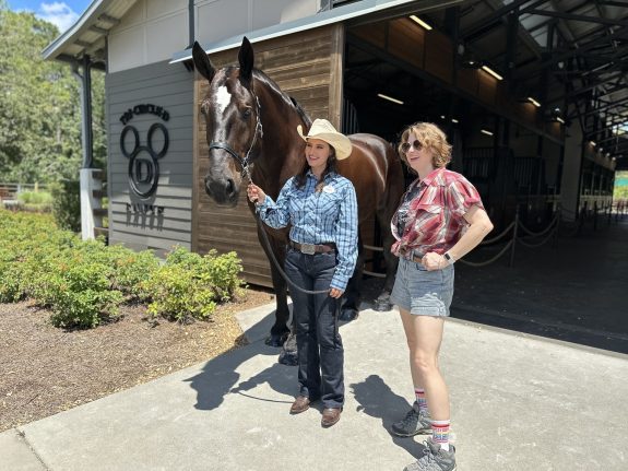 We had the opportunity to meet with Dragon, who loves pets on the neck