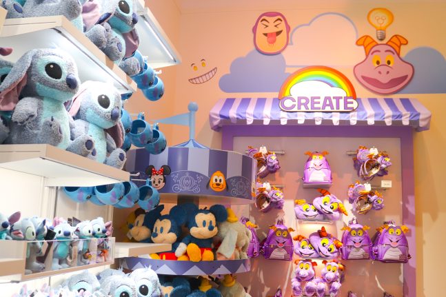 Plush wall at Disney Springs