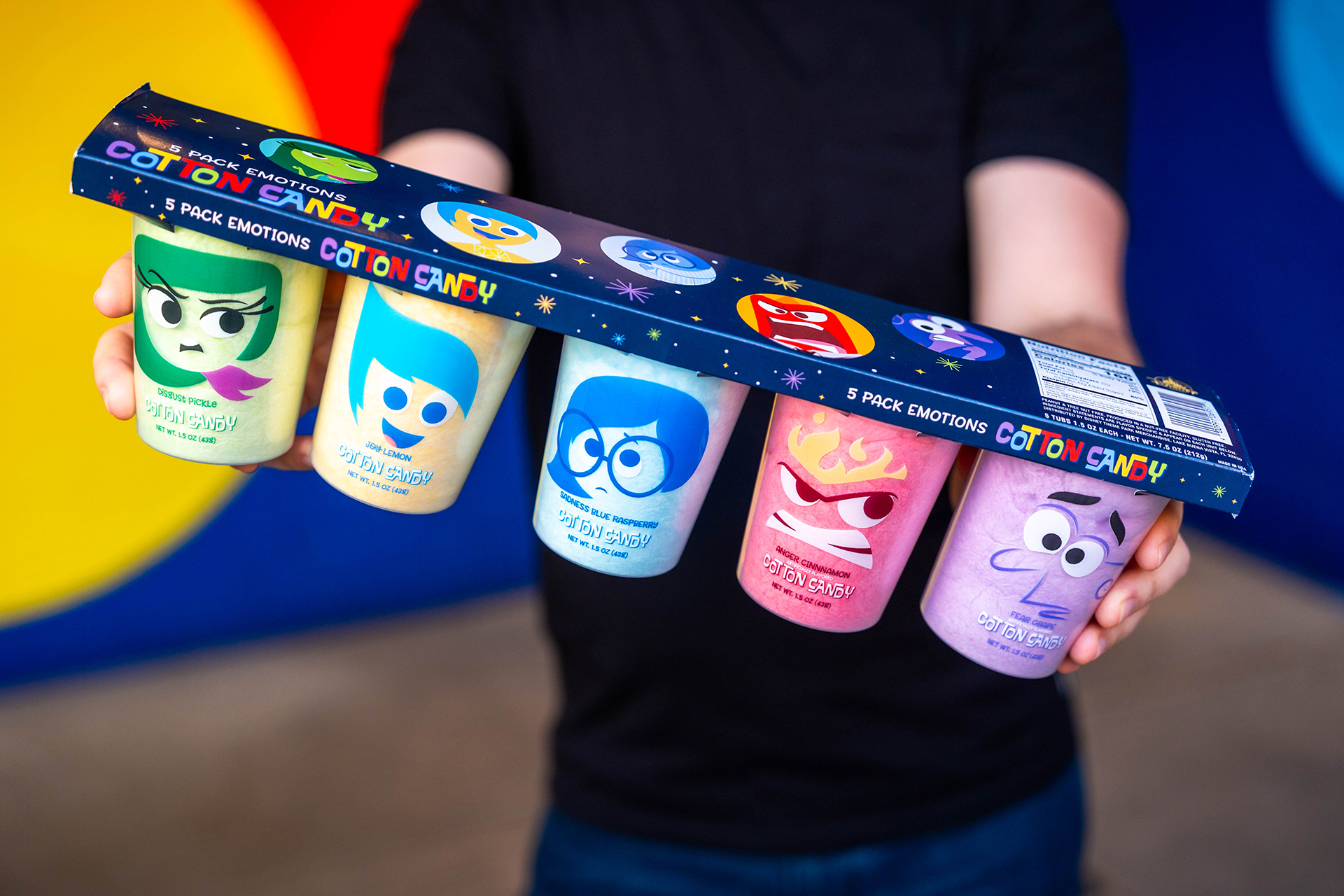 Disney and Pixar’s Inside Out 5 Pack Emotions Cotton Candy