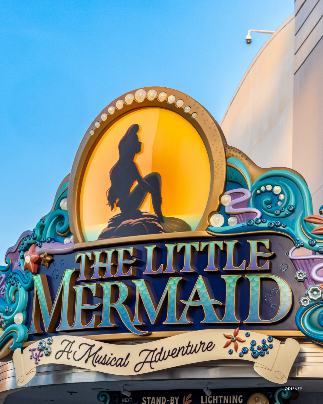 Little Mermaid Marquee Hollywood Studios
