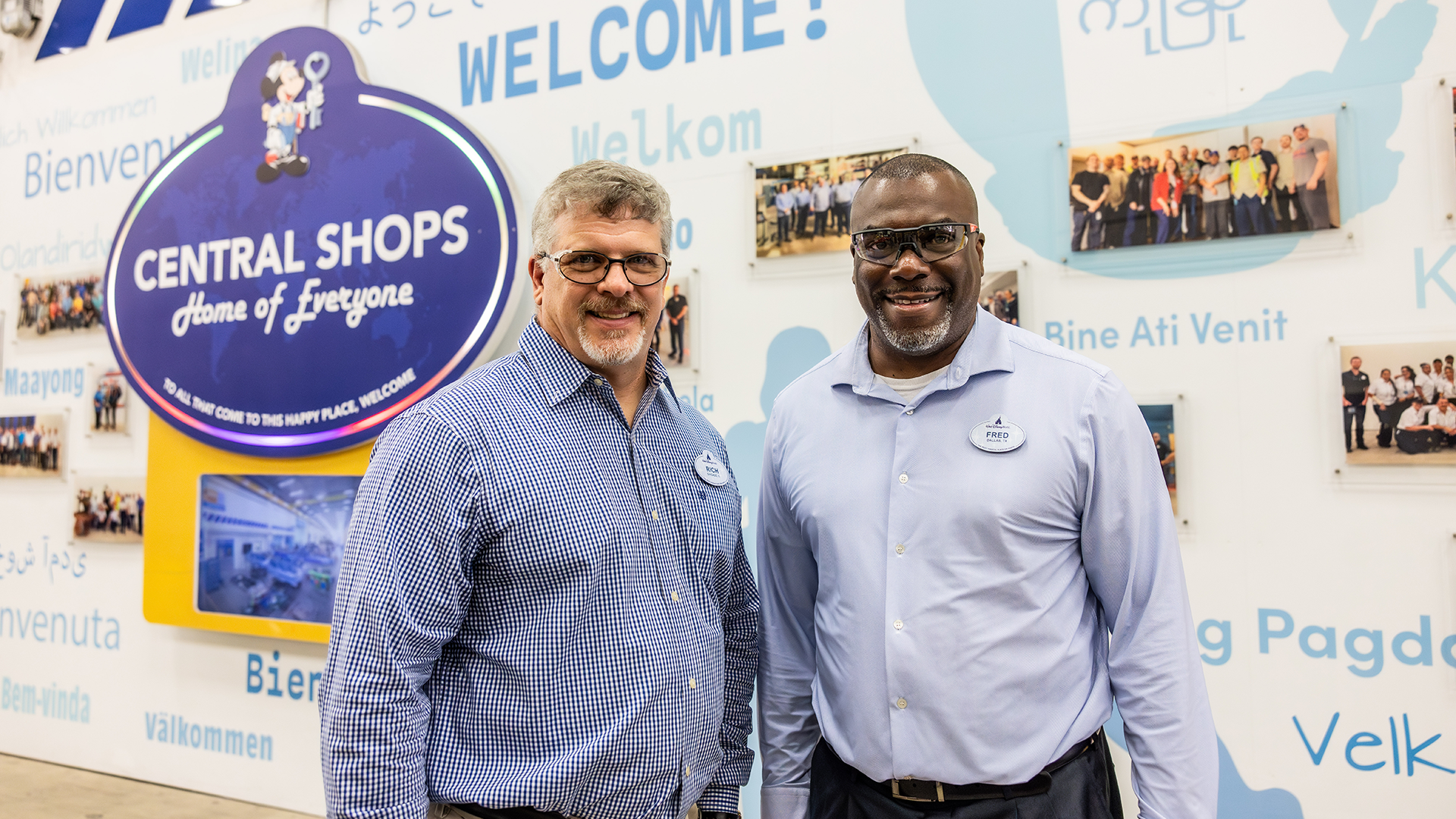 Rich and Fred Behind the scenes at Disney World Central Shops