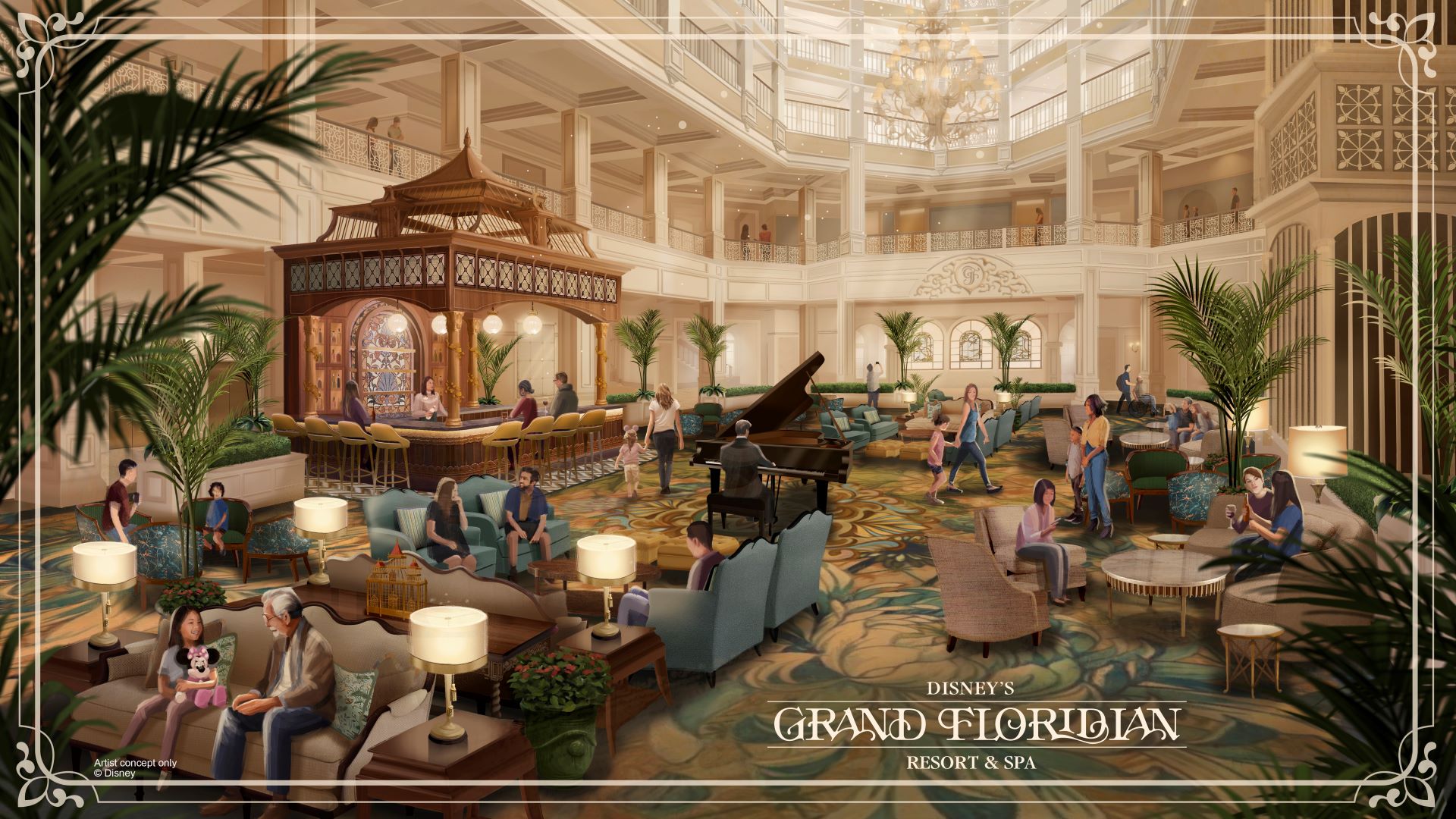 First Look at Disney’s Grand Floridian Lobby Renovation  