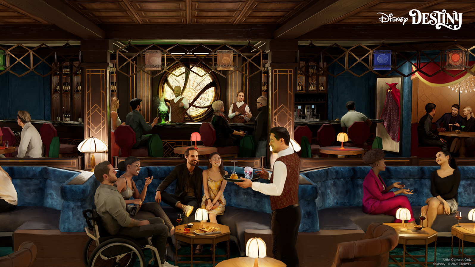 Rendering of The Sanctum onboard the Disney Destiny