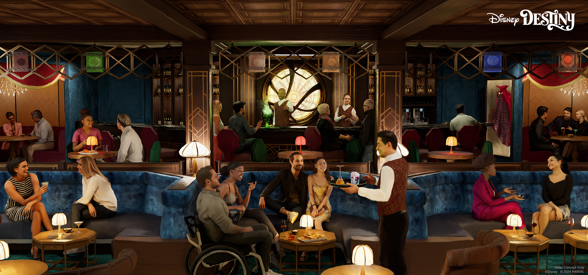 Rendering of The Sanctum onboard the Disney Destiny