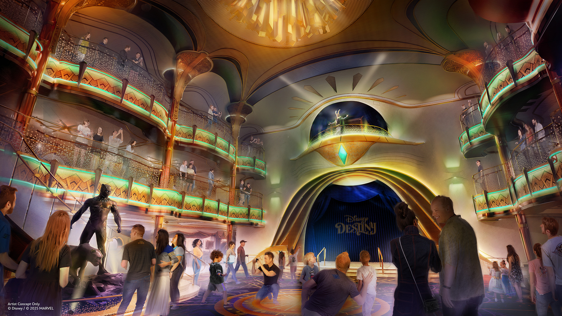 Rendering of Disney Destiny Grand Hall