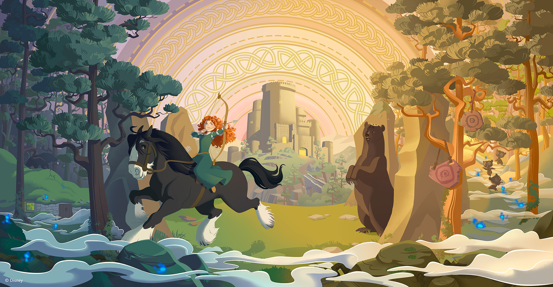 Disney Destiny Stateroom Artwork - Brave