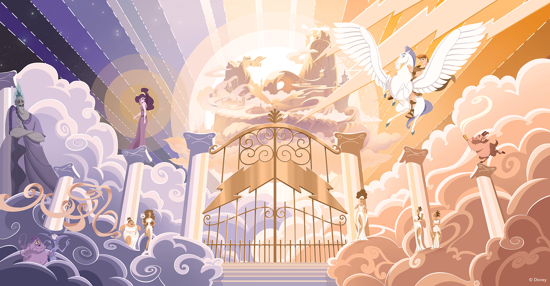 Disney Destiny Stateroom Artwork - Hercules