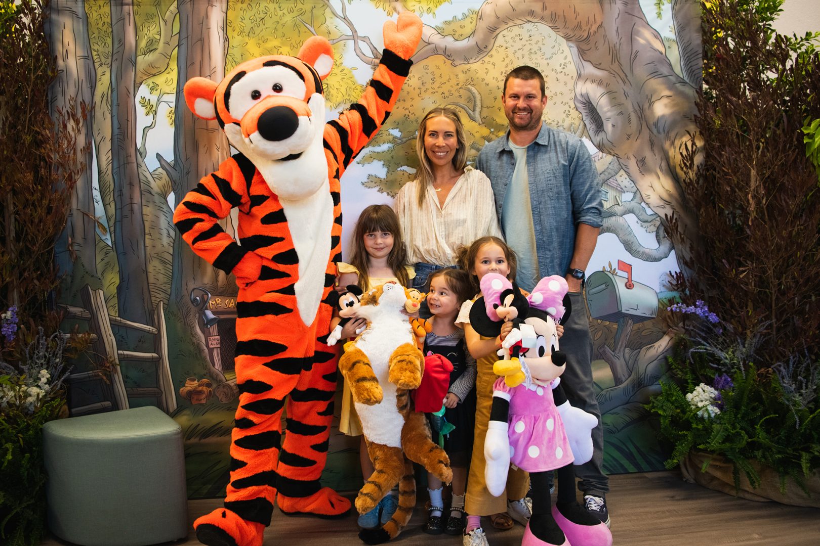 Felicity Dale, Tigger, and her tiger stuffy