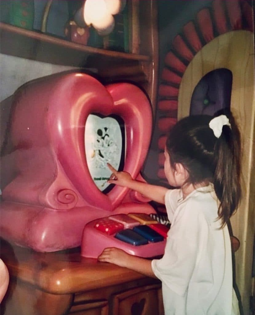 Disneyland Resort cast member Amy in Toontown during the 1990's