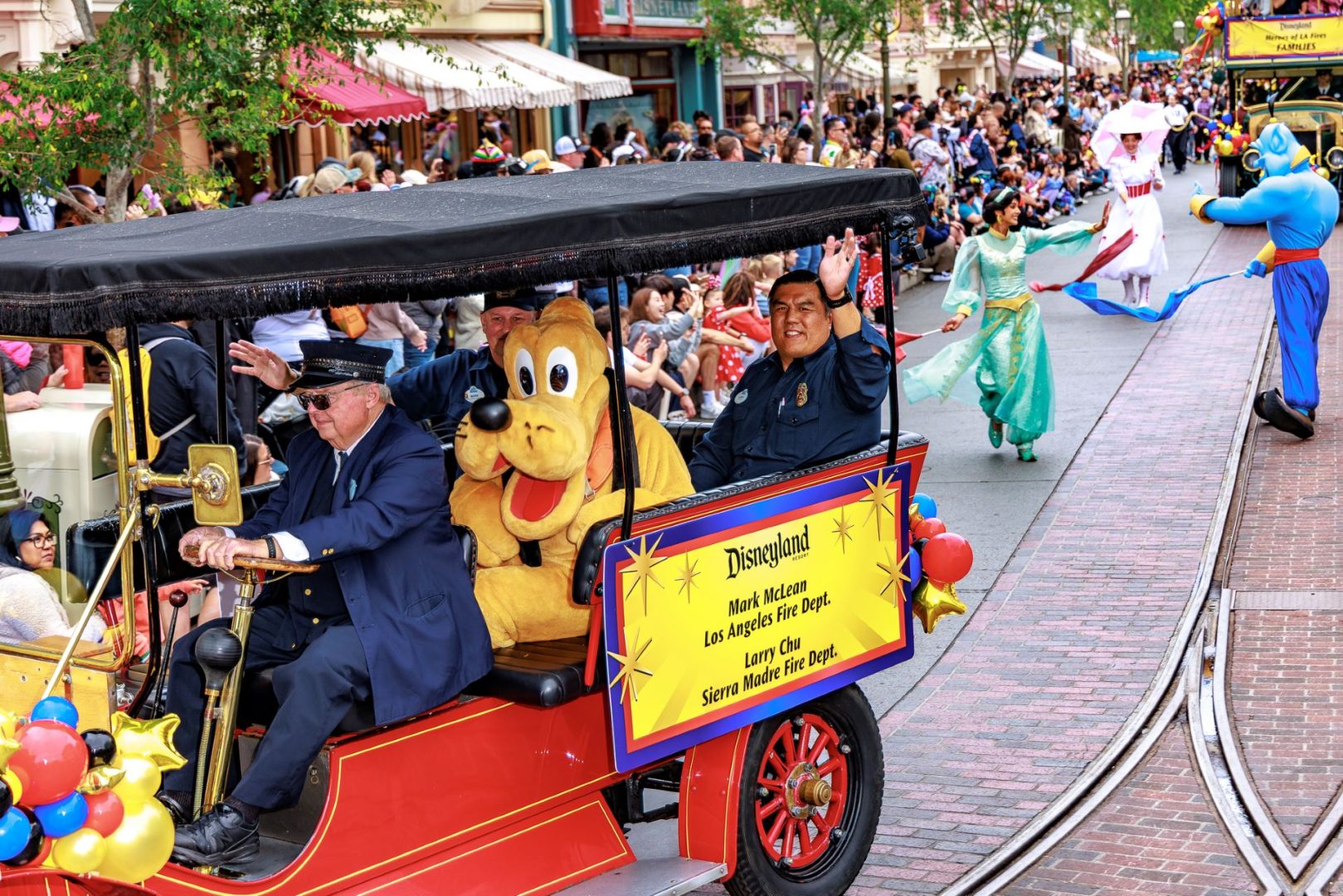Heroes of L.A. Fires Honored with Cavalcade at Disneyland