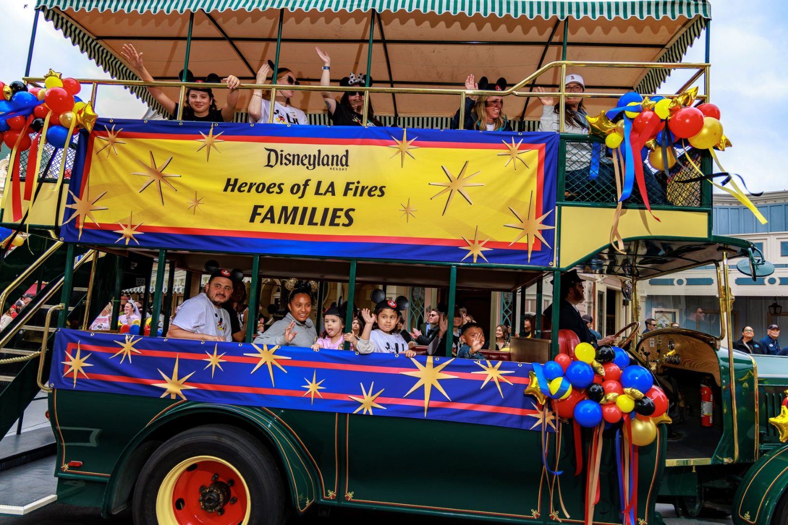 Heroes of L.A. Fires Honored with Cavalcade at Disneyland