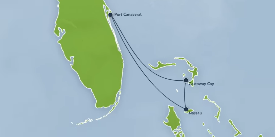 3-Night Nassau Castaway Cay Disney Cruise Itinerary for Disney Wish