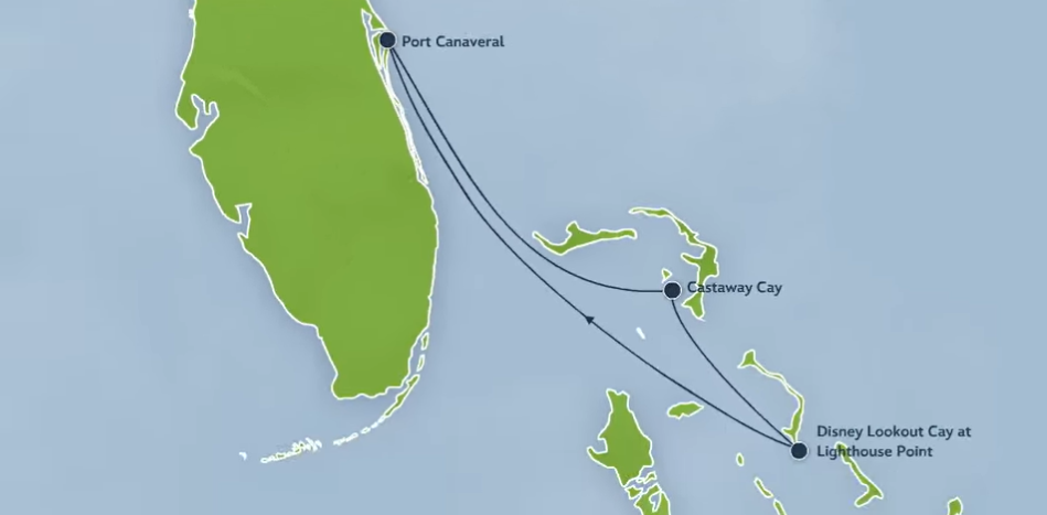 4-Night Disney Wish Double Dip Itinerary to Castaway Cay Lookout Cay