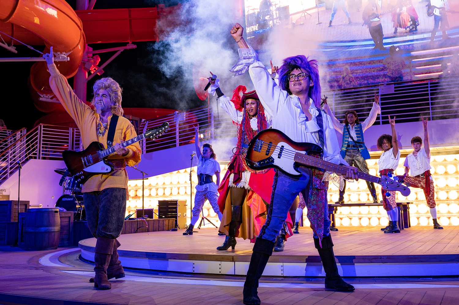 pirate party show on disney wish