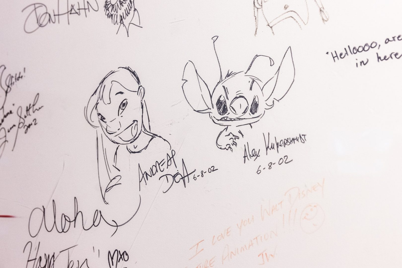 Lilo and Stitch Animator Signatures
