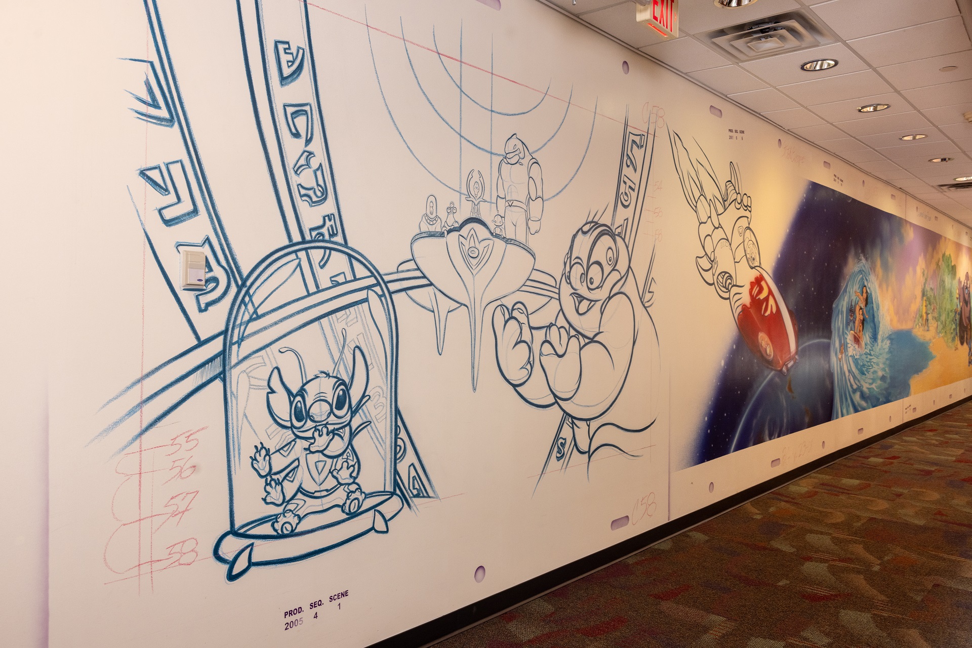 Lilo and Stitch Mural at Feature Animation Florida