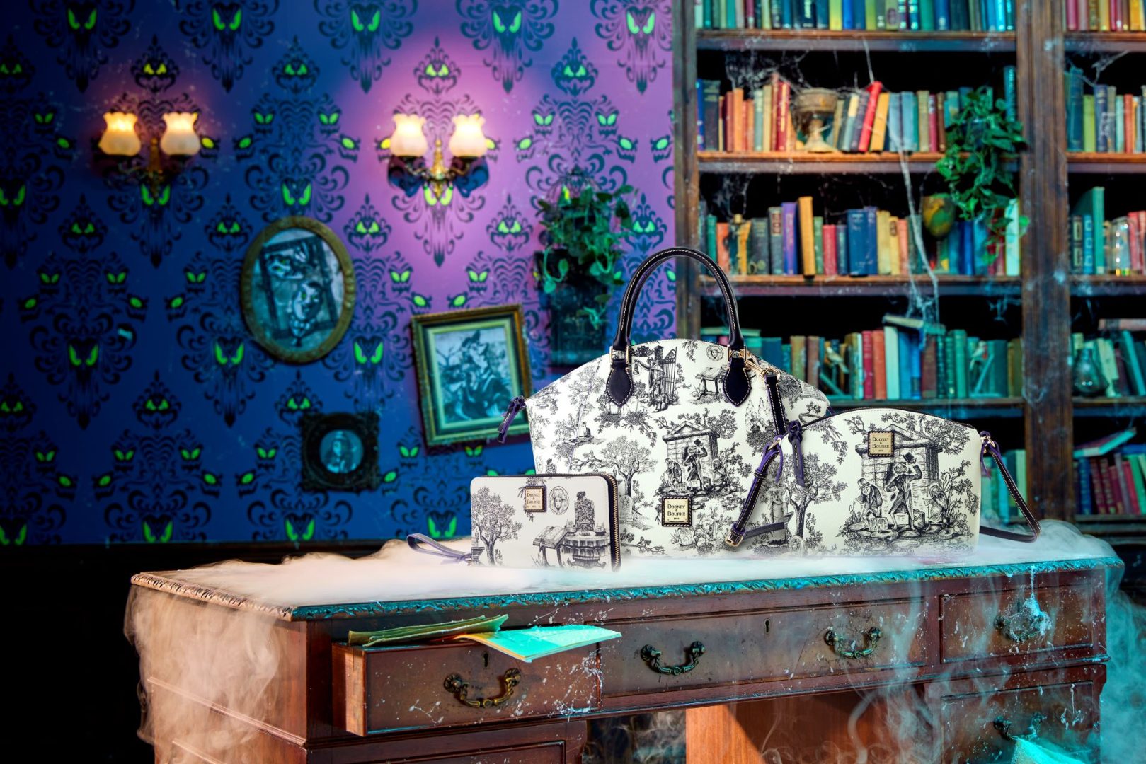 2025 Disney Halloween Merch Guide - Dooney & Bourke Haunted Mansion Handbags 