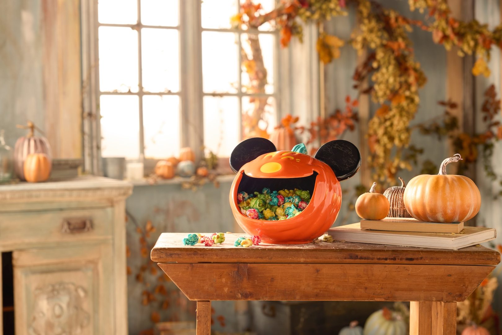 Mickey Mouse Jack-o'-Lantern Halloween Candy Bowl