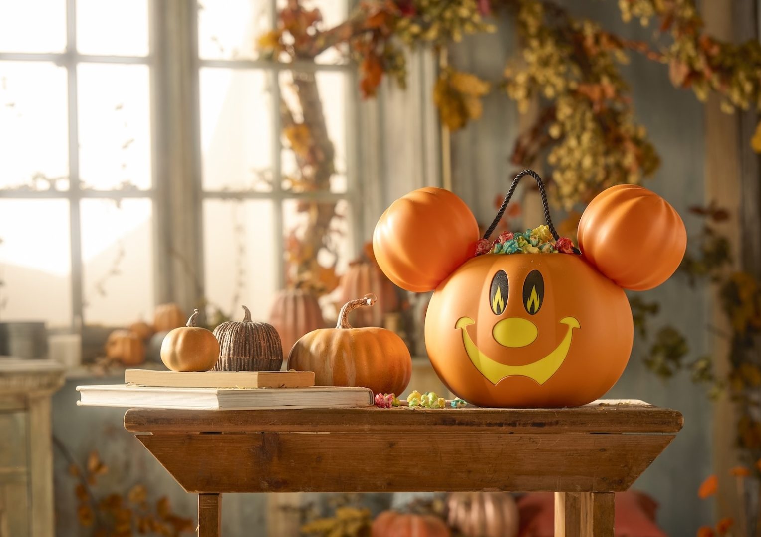 Mickey Mouse Halloween Pumpkin Light-Up Treat Bucket