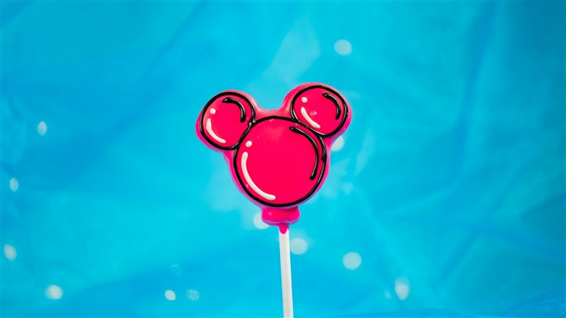 Disneyland 70th Celebration Pink Mickey Balloon Marshmallow