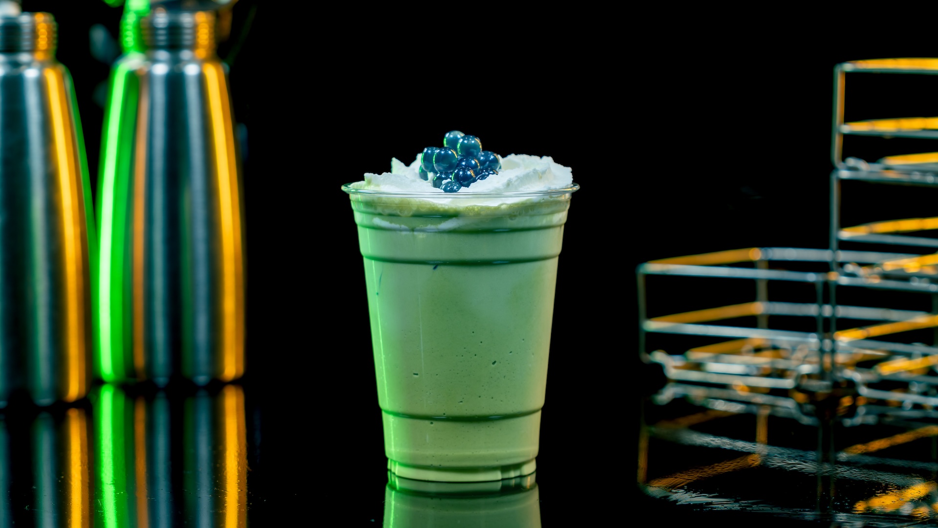 Blueberry Matcha Iced Latte