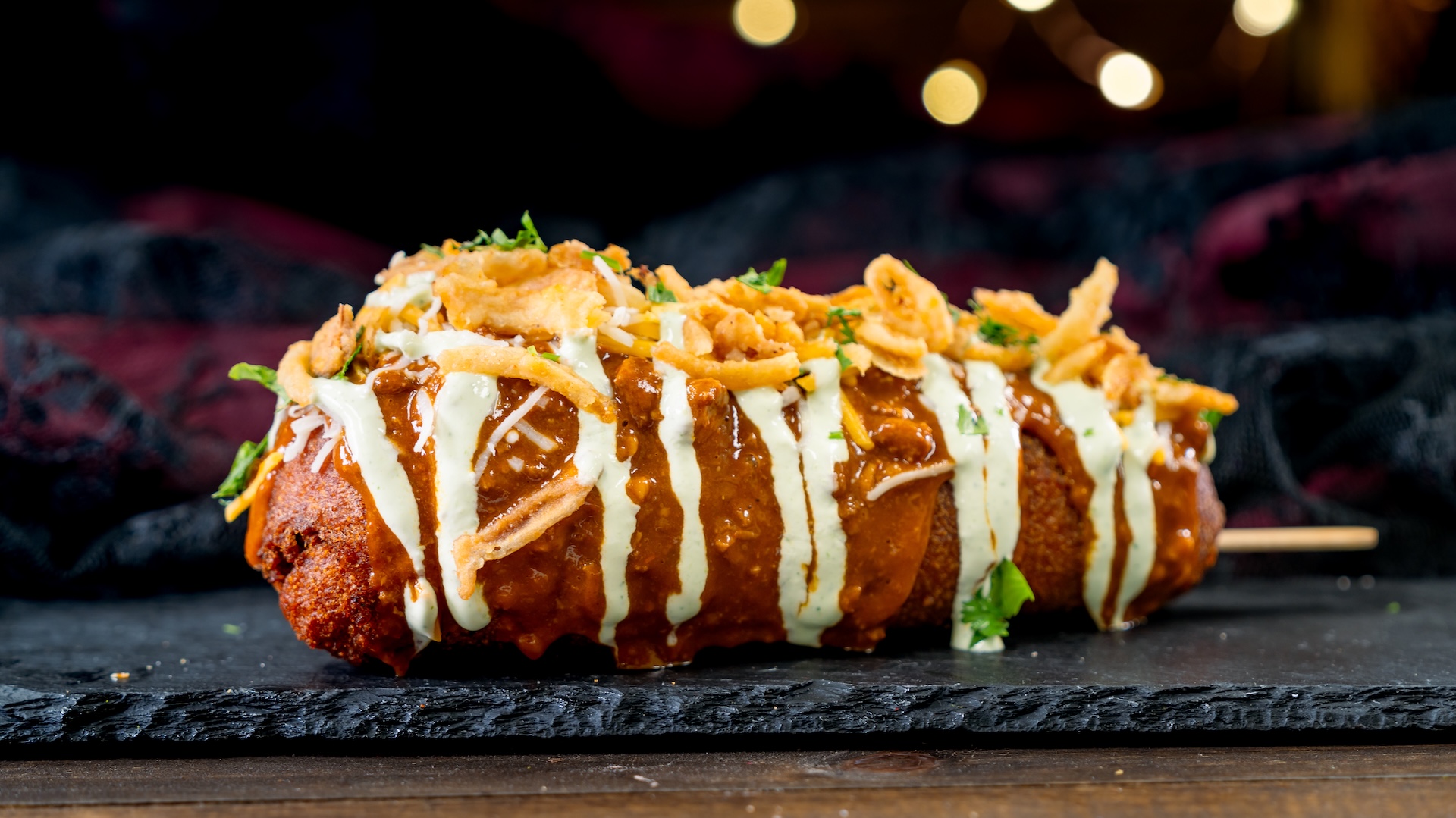 Chili Cheese Corn Dog