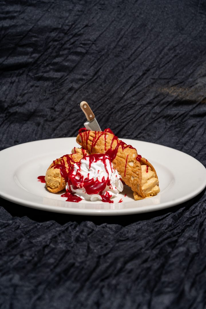 Pumpkin Blooderscotch Cannolis