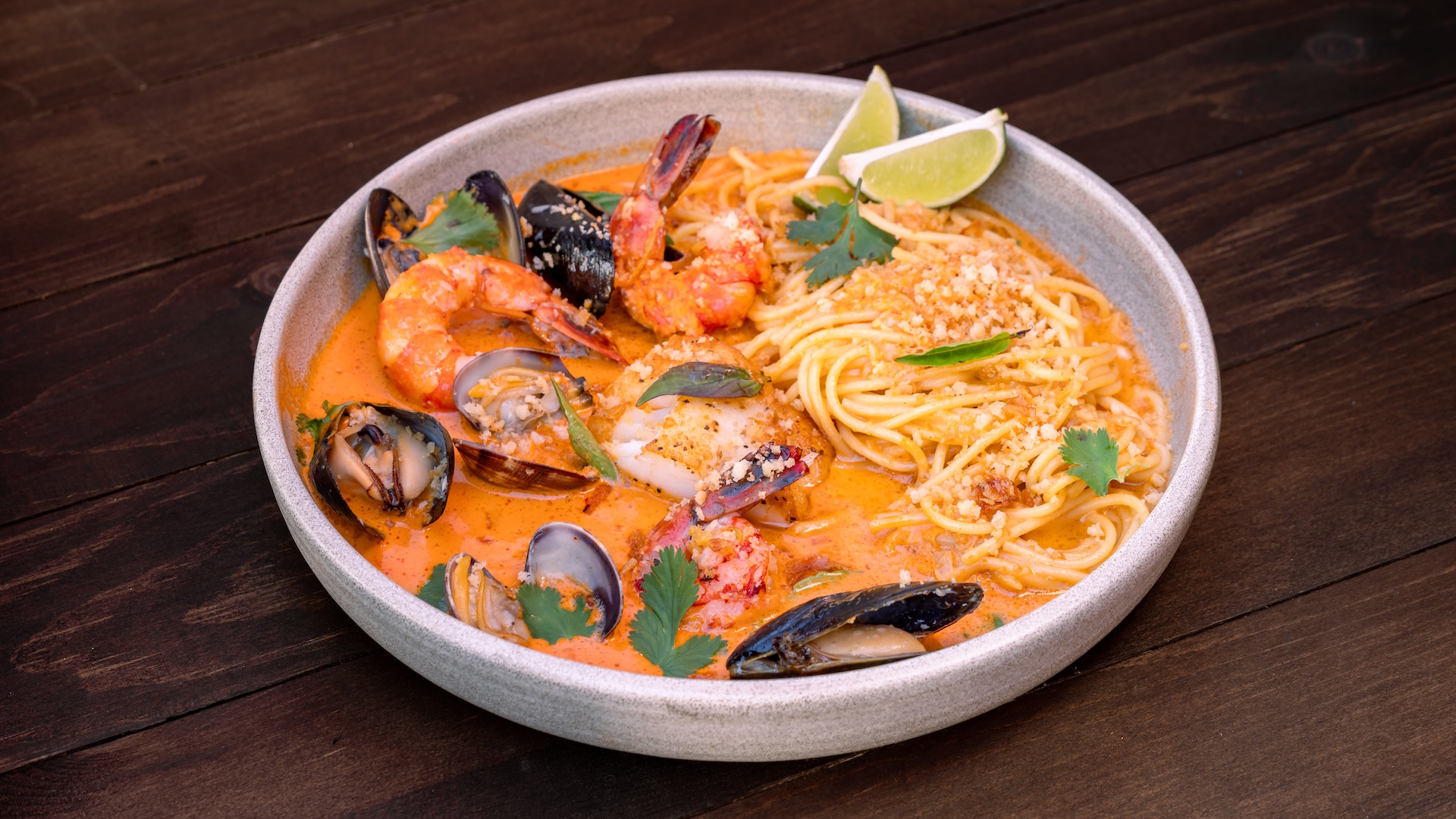 Thai Seafood Pasta