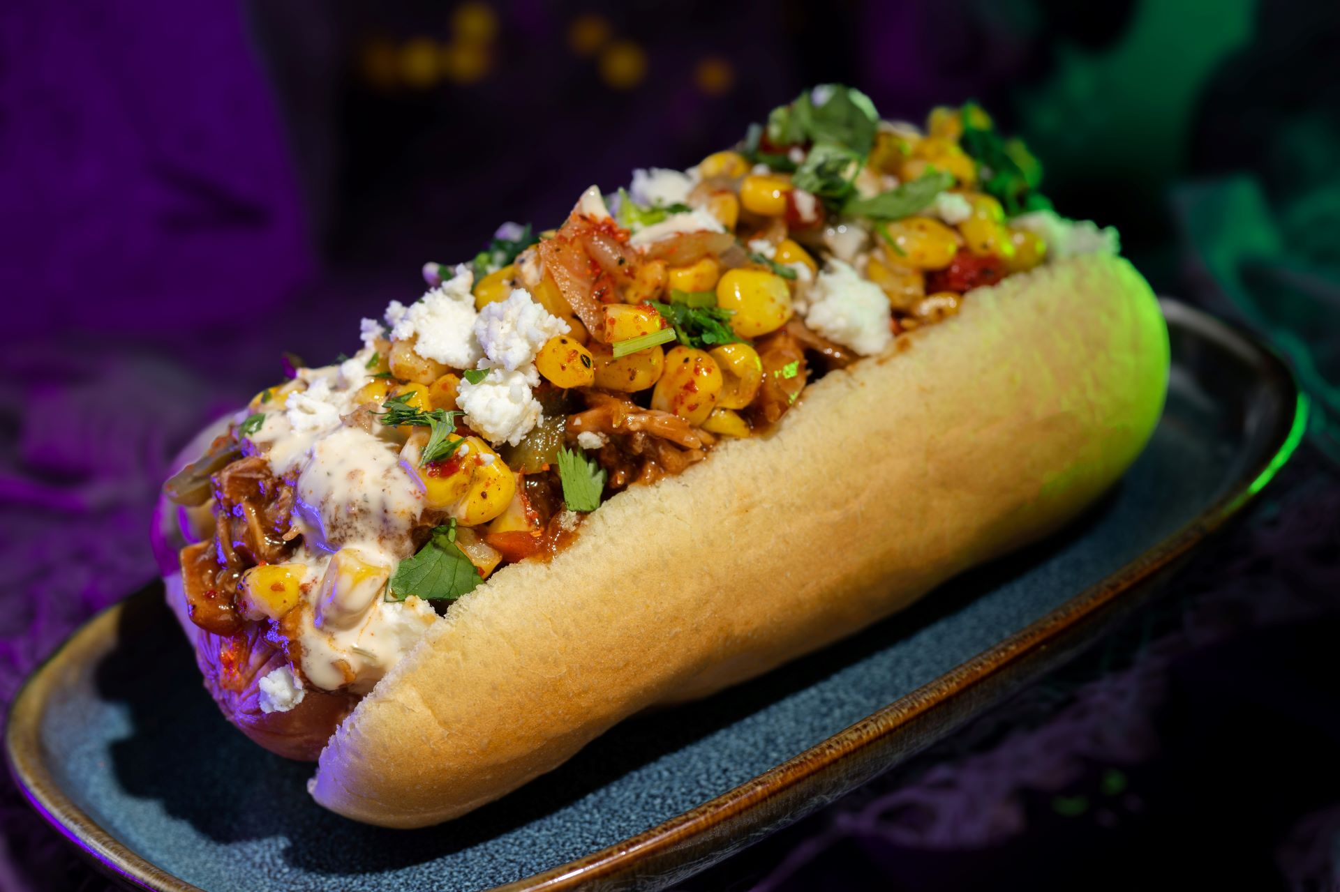 2025 Mickey's Not-So-Scary Halloween Party - Chipotle Barbeque Pork and Street Corn Hot Dog