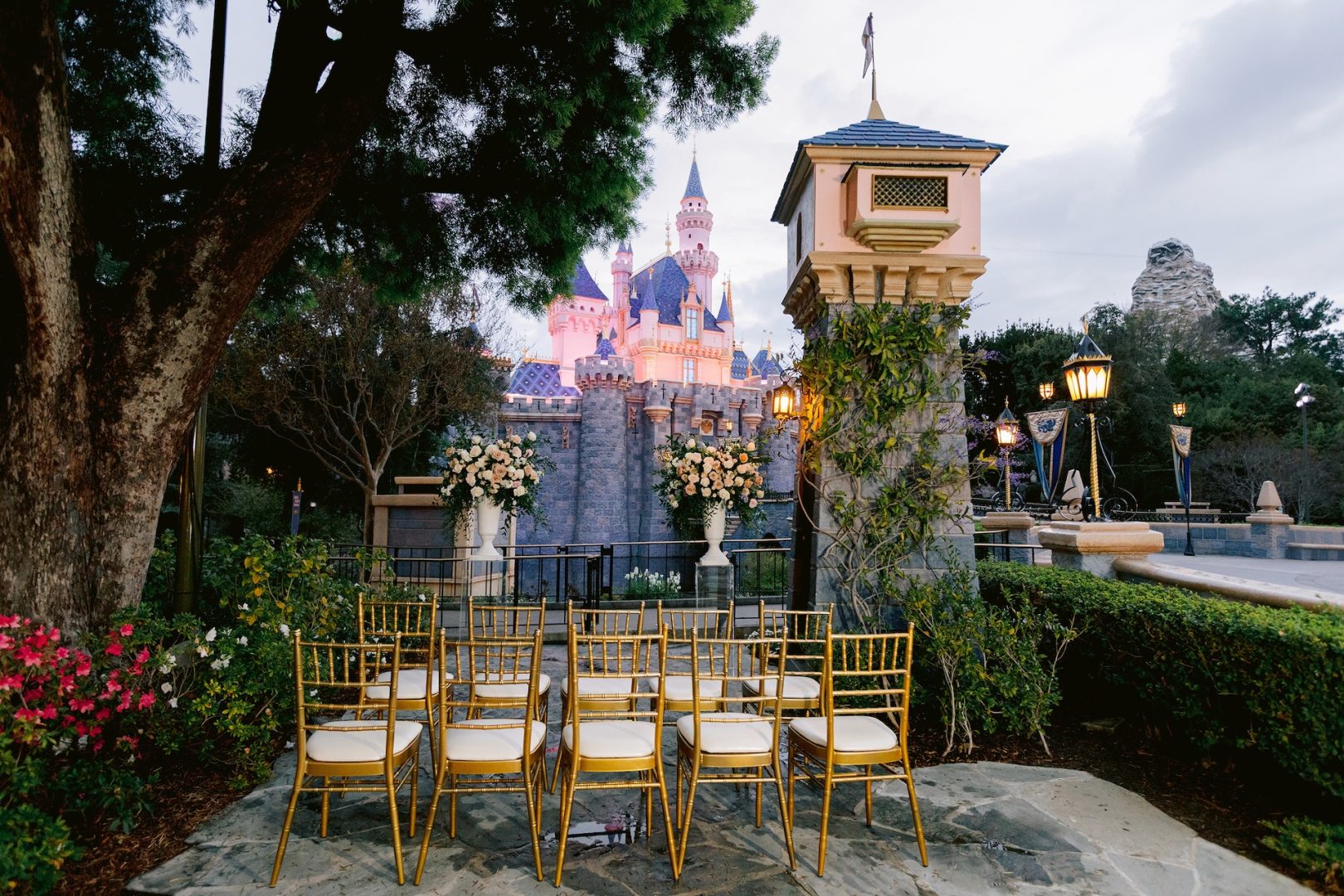 Disney’s Fairy Tale Weddings Disneyland Park Venue - Fantasy Faire Garden